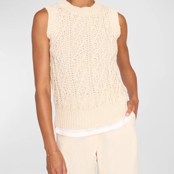 BROCHU WALKER OTTO TANK IN EGRET - SIZE SMALL - Picture 1 of 7